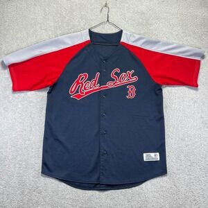 MLB Boston Red Sox Baseball Jersey Size XL Dynasty Series Navy Blue Red Blank